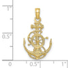 Gold Polished Anchor Pendants
