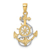 Gold Polished Anchor Pendants