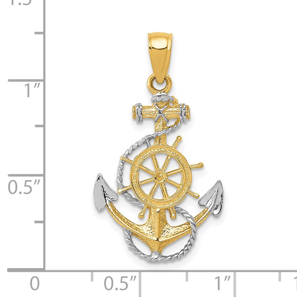 Gold Polished Anchor Pendants