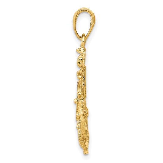 Gold Polished Anchor Pendants