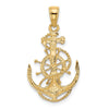 Gold Polished Anchor Pendants