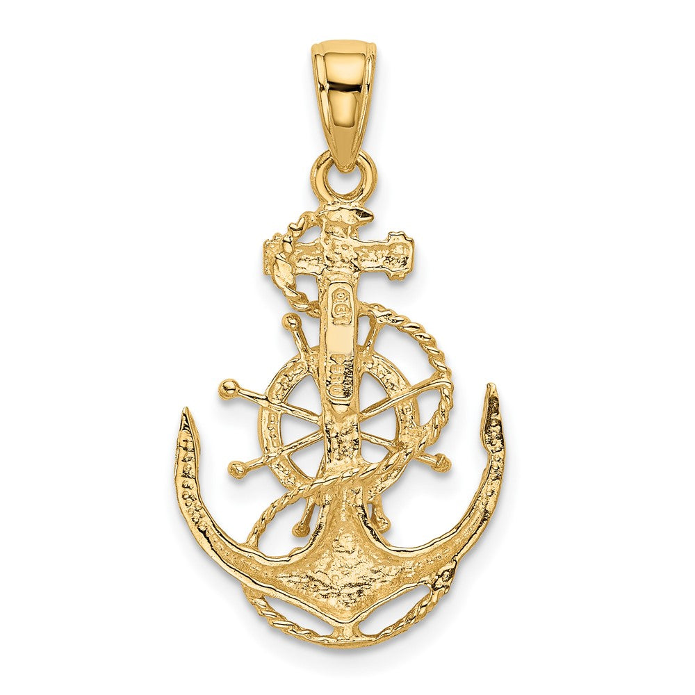Gold Polished Anchor Pendants