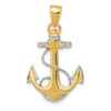 Gold Polished Anchor Pendants