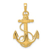 Gold Polished Anchor Pendants