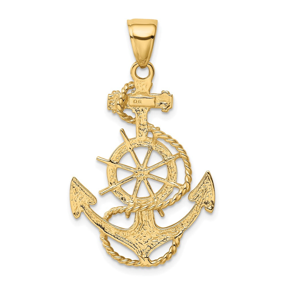 Gold Polished Anchor Pendants