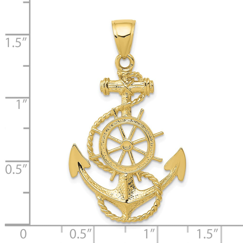 Gold Polished Anchor Pendants