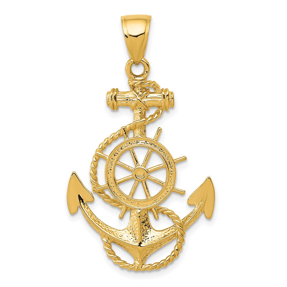 Gold Polished Anchor Pendants