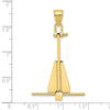 Gold Polished T-bar Anchor Pendants