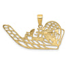 10K Air Boat Pendant