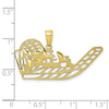10K Air Boat Pendant