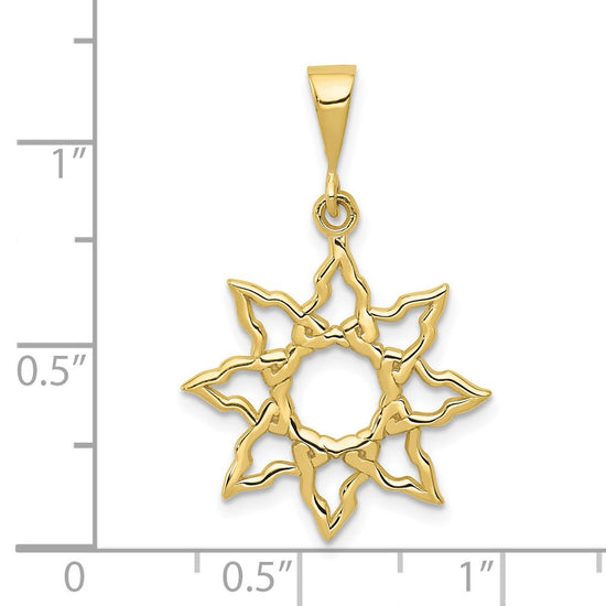 Gold Polished Celestial Pendants
