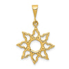 Gold Polished Celestial Pendants