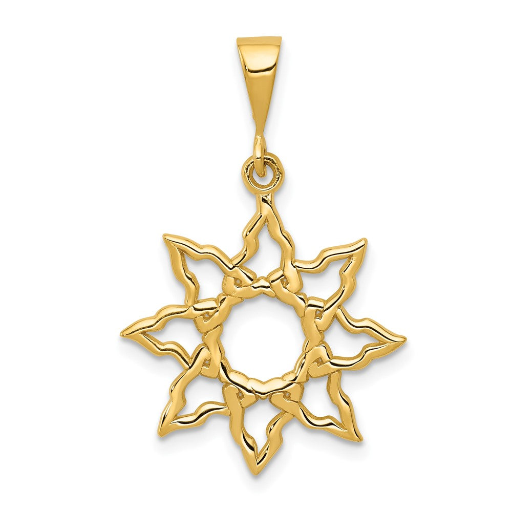 Gold Polished Celestial Pendants