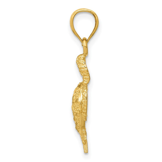 Gold Polished Turtle Pendants