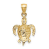 Gold Polished Turtle Pendants