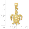 Gold Polished Turtle Pendants