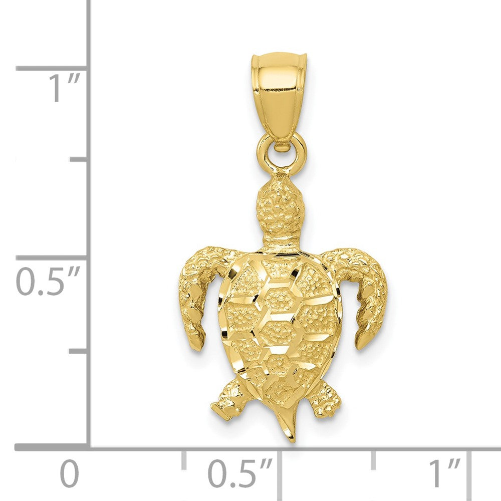 Gold Polished Turtle Pendants
