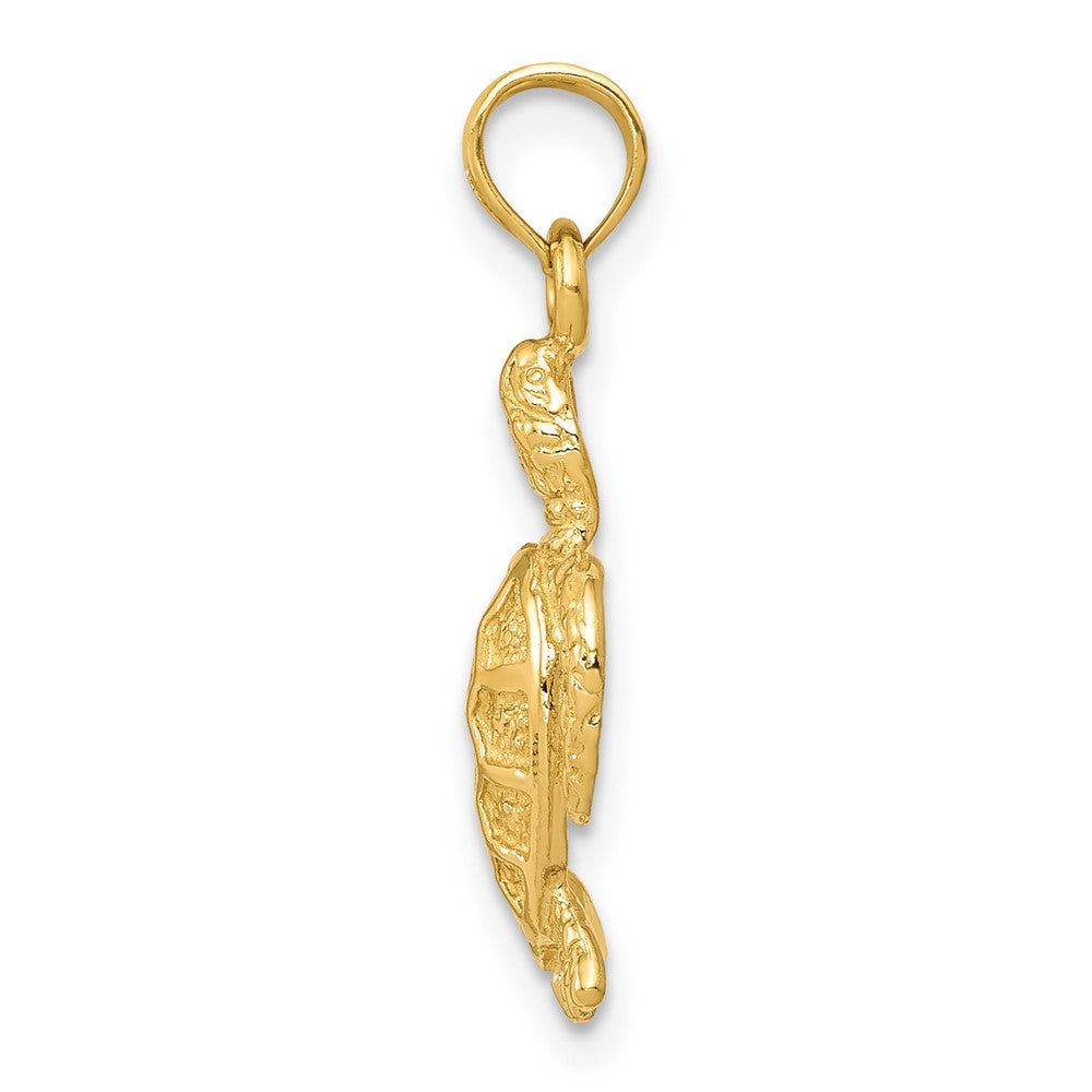 Gold Polished Turtle Pendants