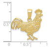 Gold Polished Rooster Pendants