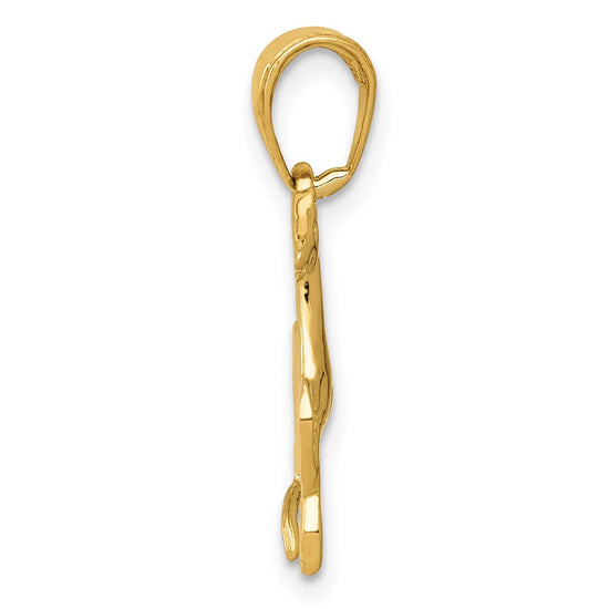 Gold Polished Horse Pendants