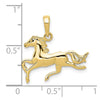 Gold Polished Horse Pendants