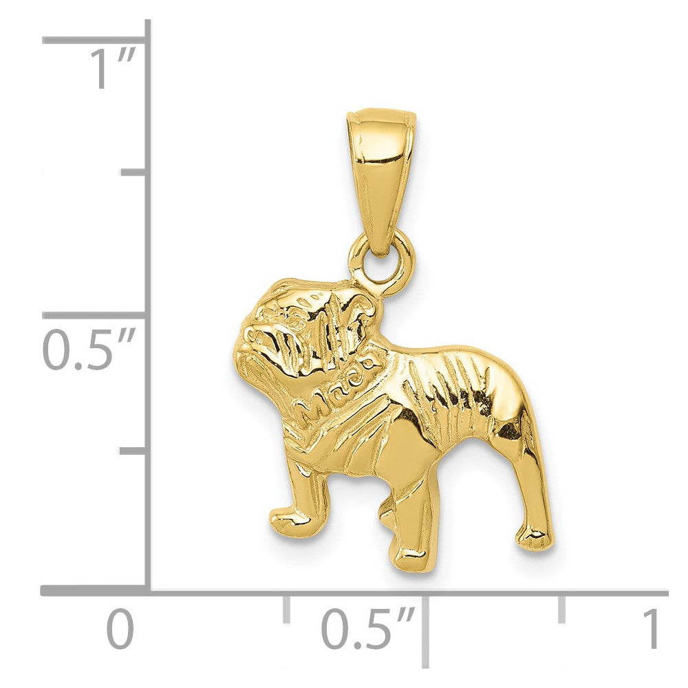 Gold Polished Dog Pendants