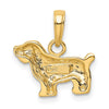 Gold Polished Dog Pendants