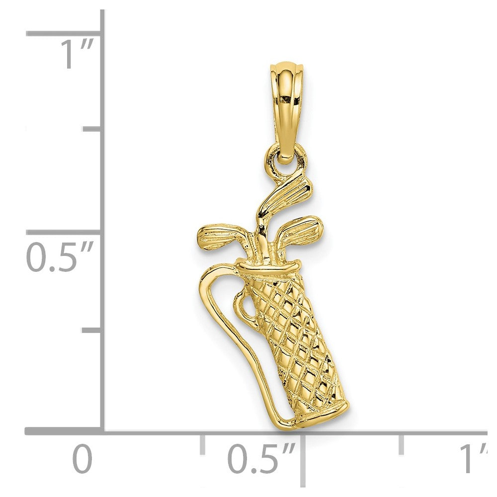 Gold Polished Golf Pendants