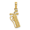 Gold Polished Golf Pendants