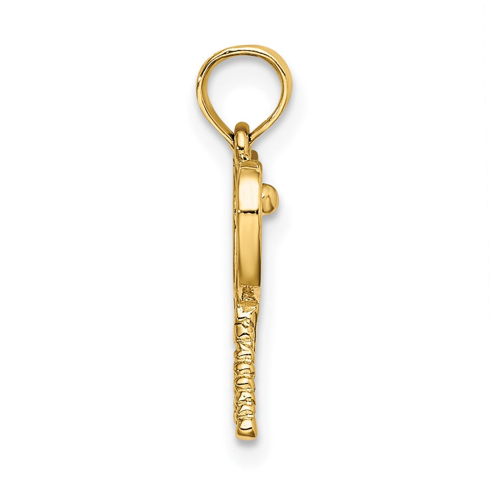Gold Polished Tennis Pendants