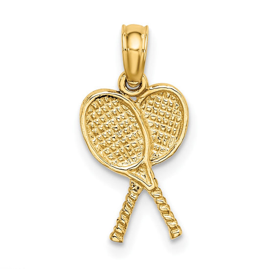 Gold Polished Tennis Pendants