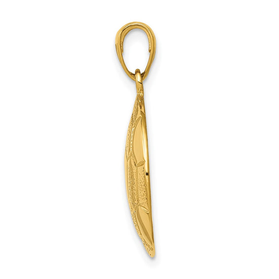 Gold Polished Soccer Pendants