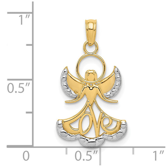 Gold Love Angel Pendants