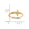 Gold Childs Crucifix Ring