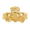 10k Polished Men's Claddagh Ring