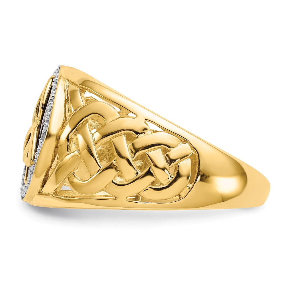 Gold Polished Trinity Knot Rings