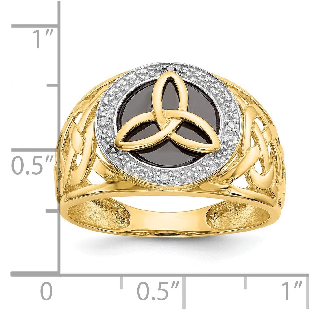 Gold Polished Trinity Knot Rings