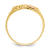 10K Two-tone Sweet 15 Heart Ring