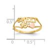 Gold Polished Sweet 15 Rings