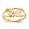 Gold Polished Sweet 15 Rings