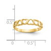 Gold Hearts Rings
