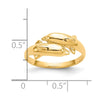 Gold Polished Dolphin Rings