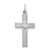 Gold Diamond-Cut Center Latin Cross Pendant