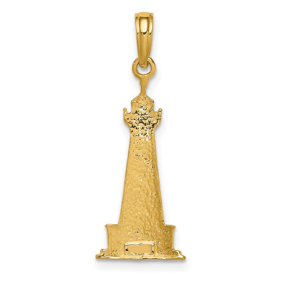 Gold Polished Lighthouse Pendants