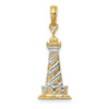 Gold Polished Lighthouse Pendants