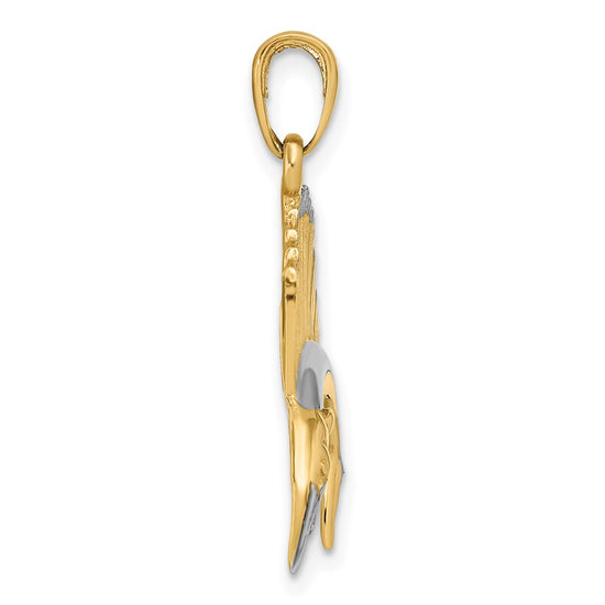 Gold Polished Fish Pendants