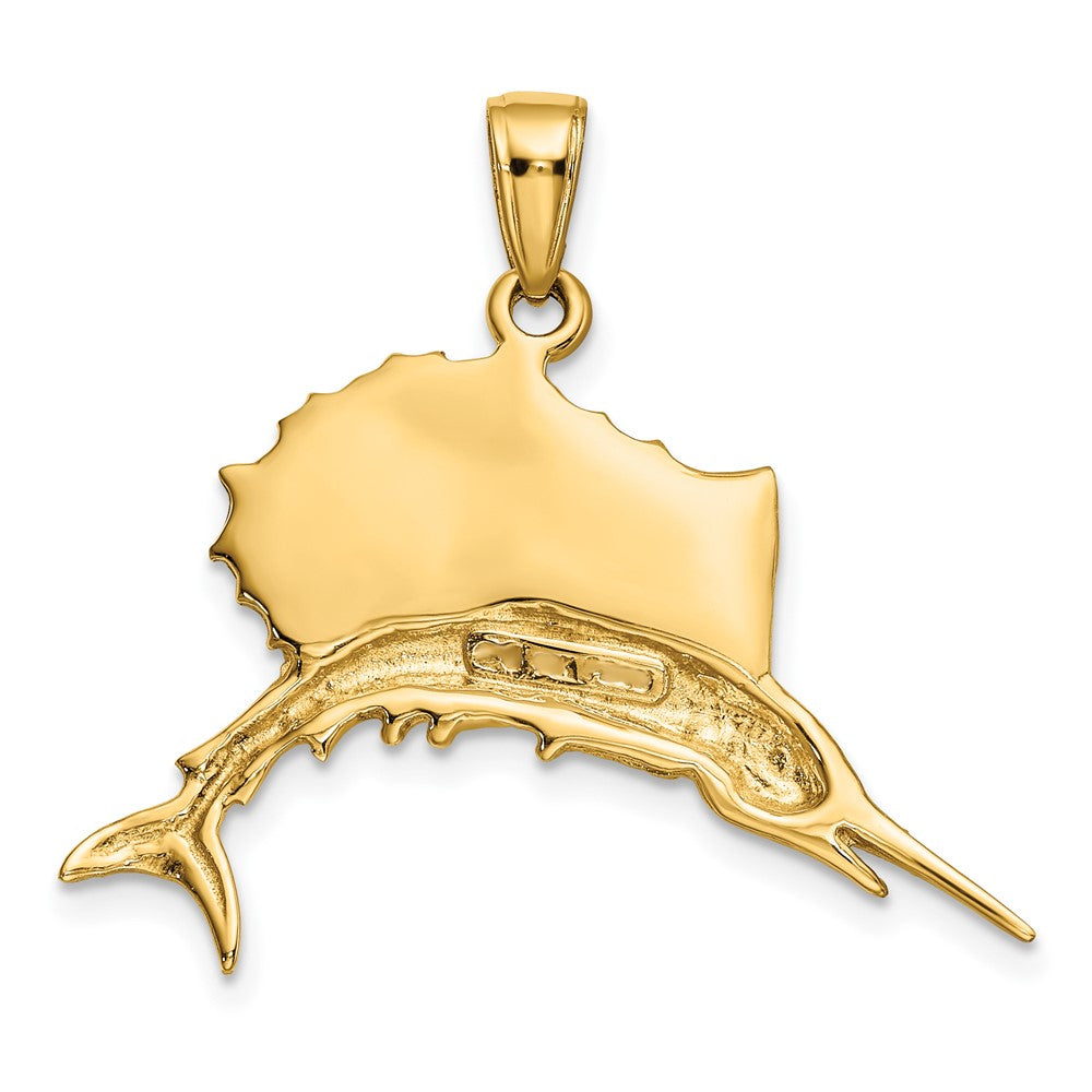 Gold Polished Fish Pendants