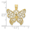 Gold Polished Butterfly Pendants