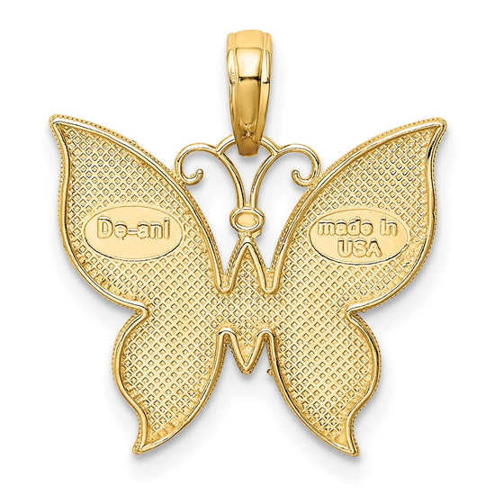 Gold Polished Butterfly Pendants
