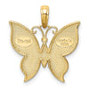 Gold Polished Butterfly Pendants
